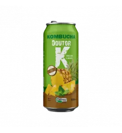 Kombucha Dr K Abacaxi e Menta 350 ml