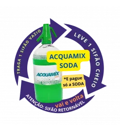 Acquamix Soda 1,5 L Pague só a SODA (Traga o SIFÃO Retornável)