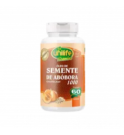 Óleo de Semente Abóbora 1000ml Ômegas 60 Cáps, Unilife