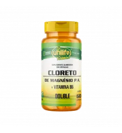 Cloreto de Magnésio P.A + Vitamina B6 Double 60 Cáps, Unilife