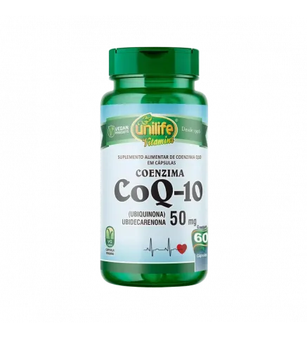 Coenzima CoQ-10 Ubiq. 50mg 60 Caps, Unilife