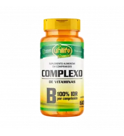 Complexo de Vitaminas B100% IDR 60 Cáps, Unilife