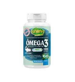 Ômega 3 Óleo de Peixe 1200mg DHA/EPA 60 Cáps, Unilife