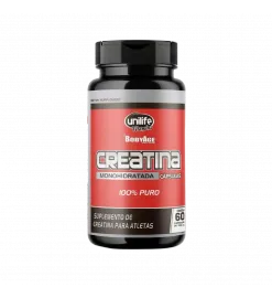 Creatina Monohidratada 100% Puro BodyAge 60 Cáps, Unilife