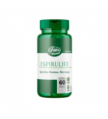 Spirulina Espirulife Microalga 60 Cáps, Unilife