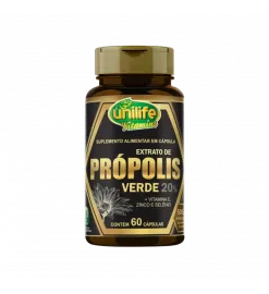 Extrato de Própolis Verde 20% 60 Cáps, Unilife