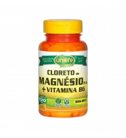 Cloreto de Magnésio P.A.+ Vitamina B6 Double 120 Cáps, Unilife