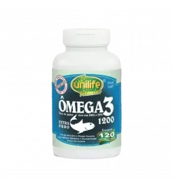 Ômega 3 Óleo de Peixe 1200mg DHA/EPA 120 Cáps, Unilife