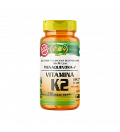 Menaquinona-7 Vitamina K2 130mcg 60 Cáps, Unilife