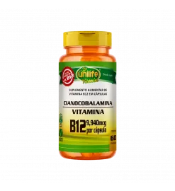 Cianocobalamina Vitamina B12 9,940 mcg 60 Cáps, Unilife