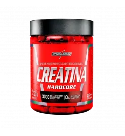 Creatina Hardcore 3000mg 52,5g 60 cáps, Integralmédica 