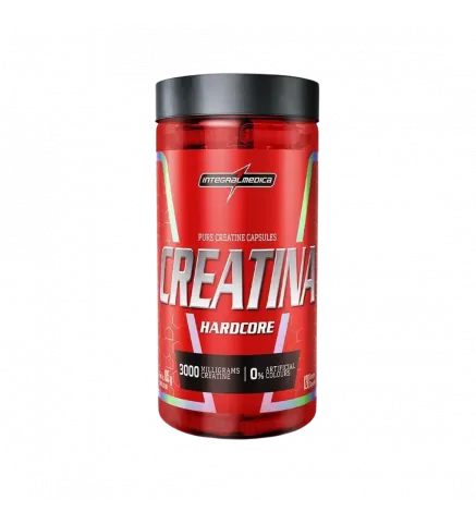 Creatina Hardcore 3000mg 105g 120 cápsulas, Integralmédica