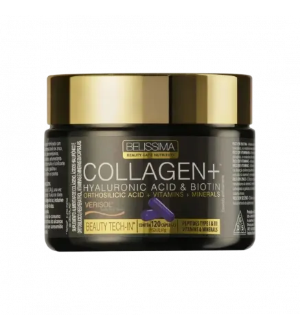 Collagen 120 Cáps Hyaluronic Acid & Biotin, Belíssima
