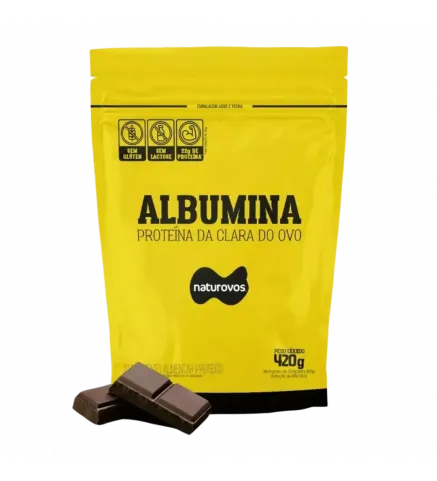 Albumina Chocolate 420g, Naturovos
