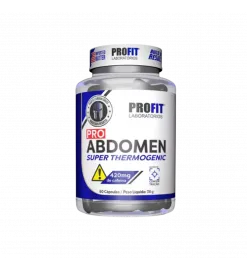 Pro Abdomen 420mg Cafeína Thermogenic 60 Cáps, Profit Labs