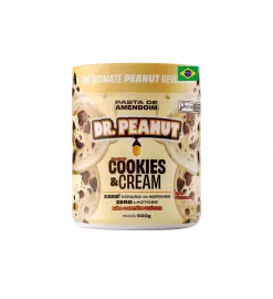 Pasta de Amendoim Cookies & Cream Zero 600g, Dr. Peanut