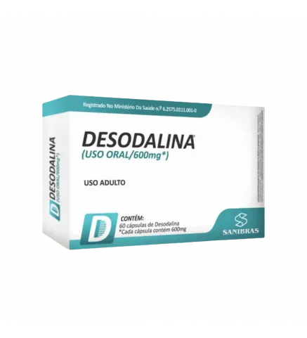 Desodalina Uso Oral 600mg 60 Cáps, Sanibras