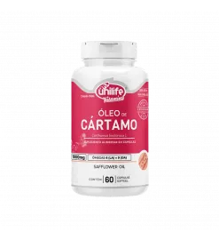 Óleo de Cártamo +Ômegas 1.000mg 60 Cáps, Unilife