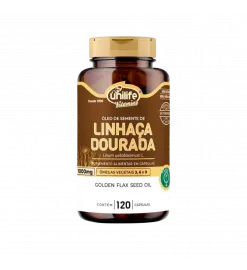 Óleo de Semente de Linhaça Dourada +Ômegas, Unilife