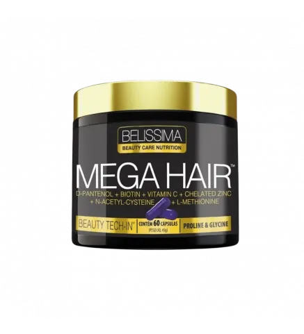 Mega Hair Multivitamínico 60 Cáps, Belíssima